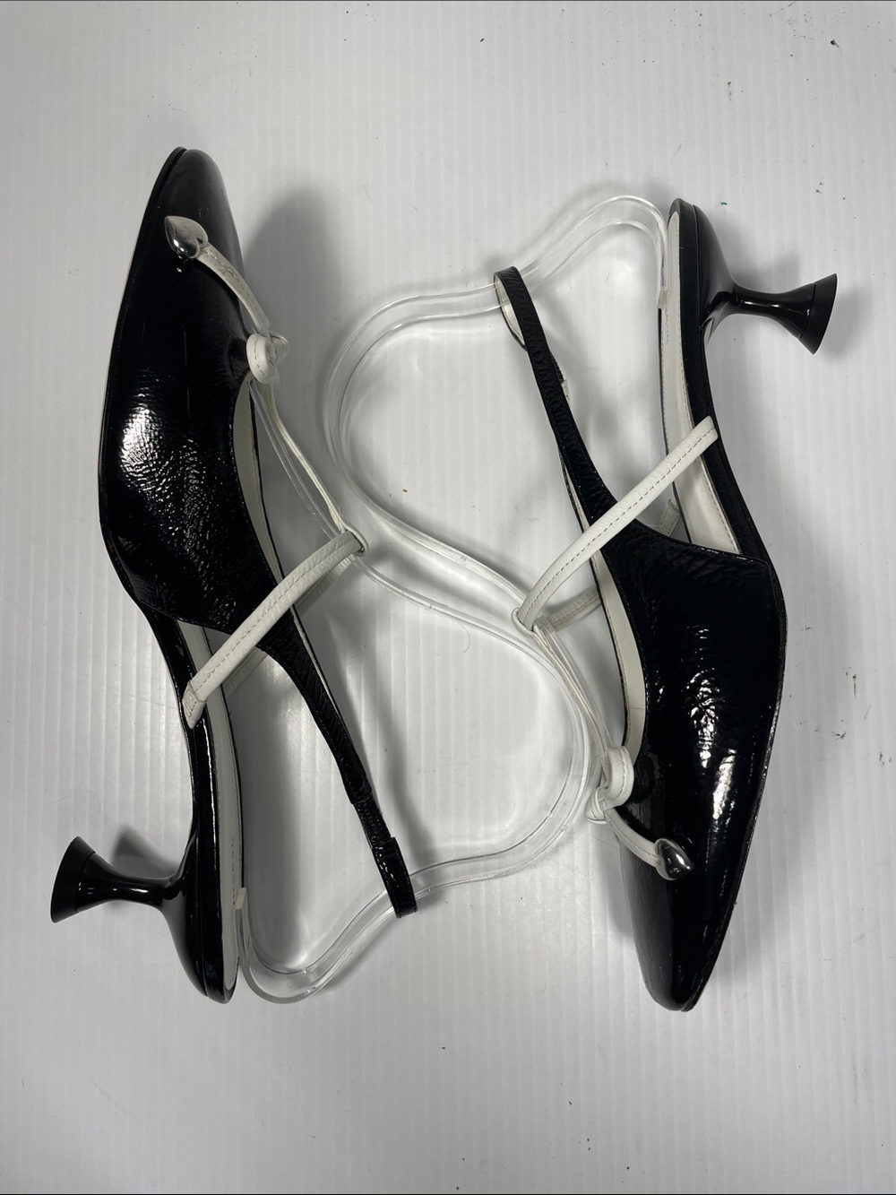 Anthropologie Maeve Vicenza Brigitte Bow Slingback EU 40 Bow Kitten Heel - Picture 11 of 13